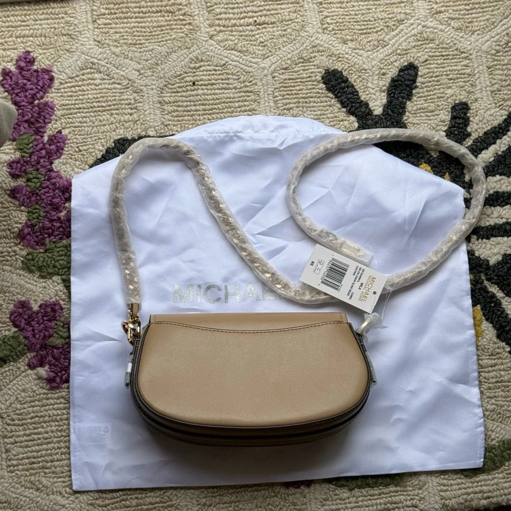 Michael Kors Mila Chain Sling Messenger Bag - Picture 3 of 3